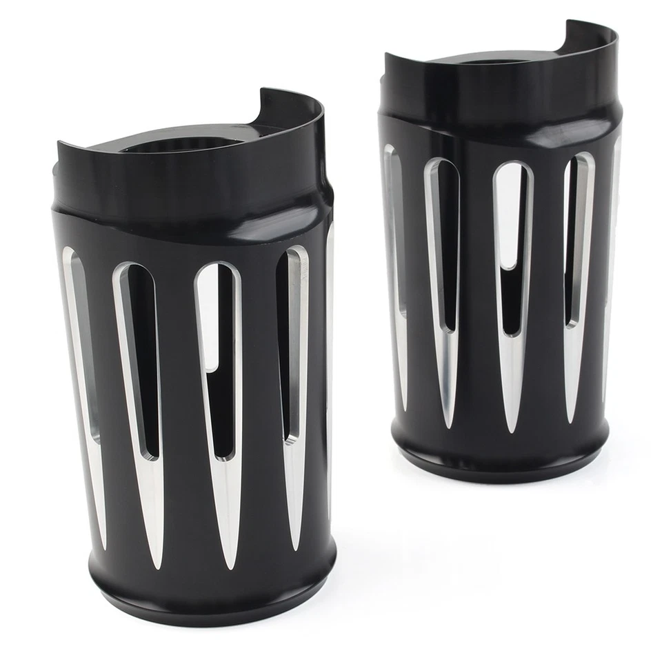 Fork Boot Slider Covers For Harley Electra Street Road Glide King CVO 2014-2022 Foto 2 de 4