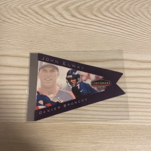 John Elway [Blue] #26 1998 Playoff Contenders Pennants card