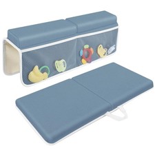 Bath Kneeler with Elbow Rest Pad Set, 1.5 Inch Kneeling Pad Mat for Bathtub Baby