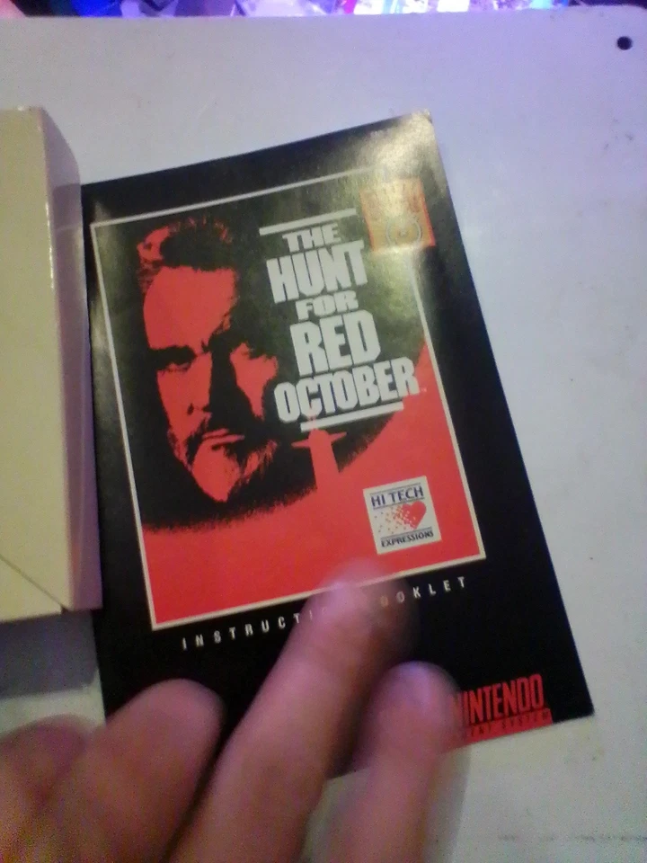The Hunt for Red October SNES Cartridge Box Manual Plus Free Ad Poster - Image 3 of 4