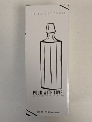 The Bright Angle 24oz Olive Oil Dispenser White Modern Decor NEW IN BOX**