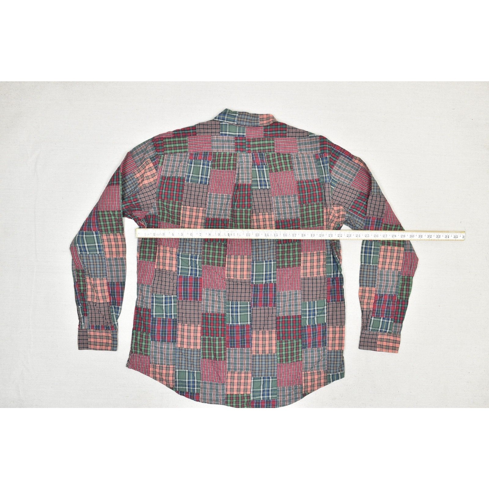 Ralph Lauren Patchwork Plaid Button Down Shirt Me… - image 4