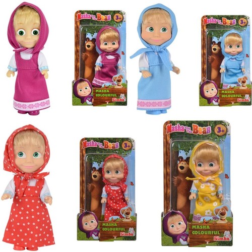 Masha 4 Colors Doll Set Removable Clothes Kids Pretend Play Gift for girls