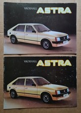2x 1982 Vauxhall Astra UK Car Sales Brochure Editions 2 & 3