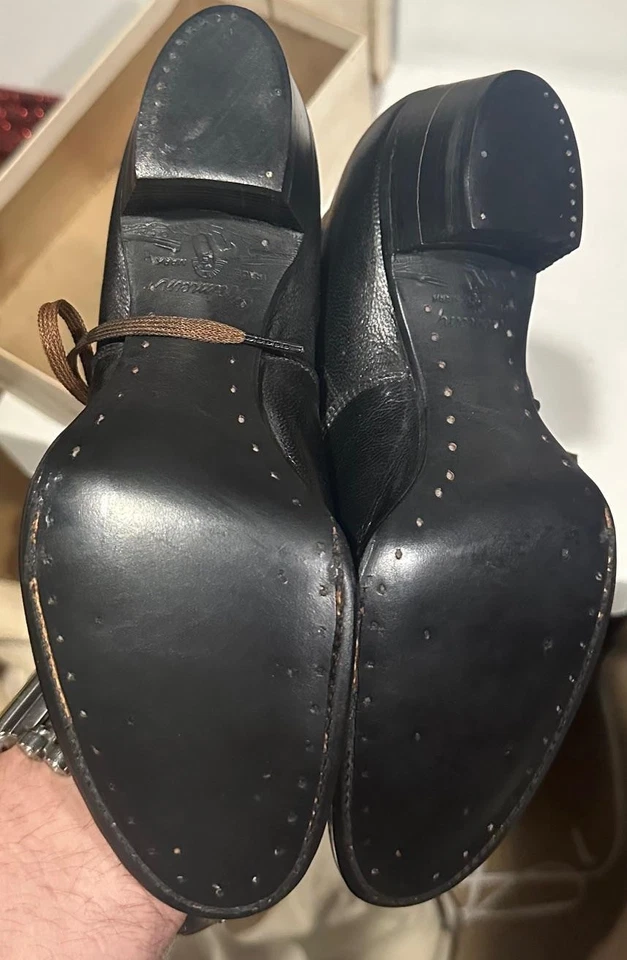 Antique Godman New Old Stock Edwardian Victorian Lace Up Black Side Button Boots - Image 3 of 4