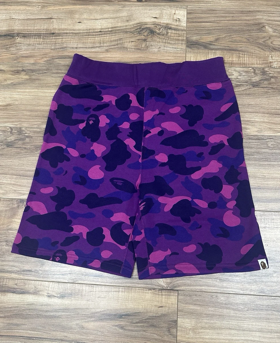 A Bathing Ape Purple Cotton Shorts for Men for sale | eBay
