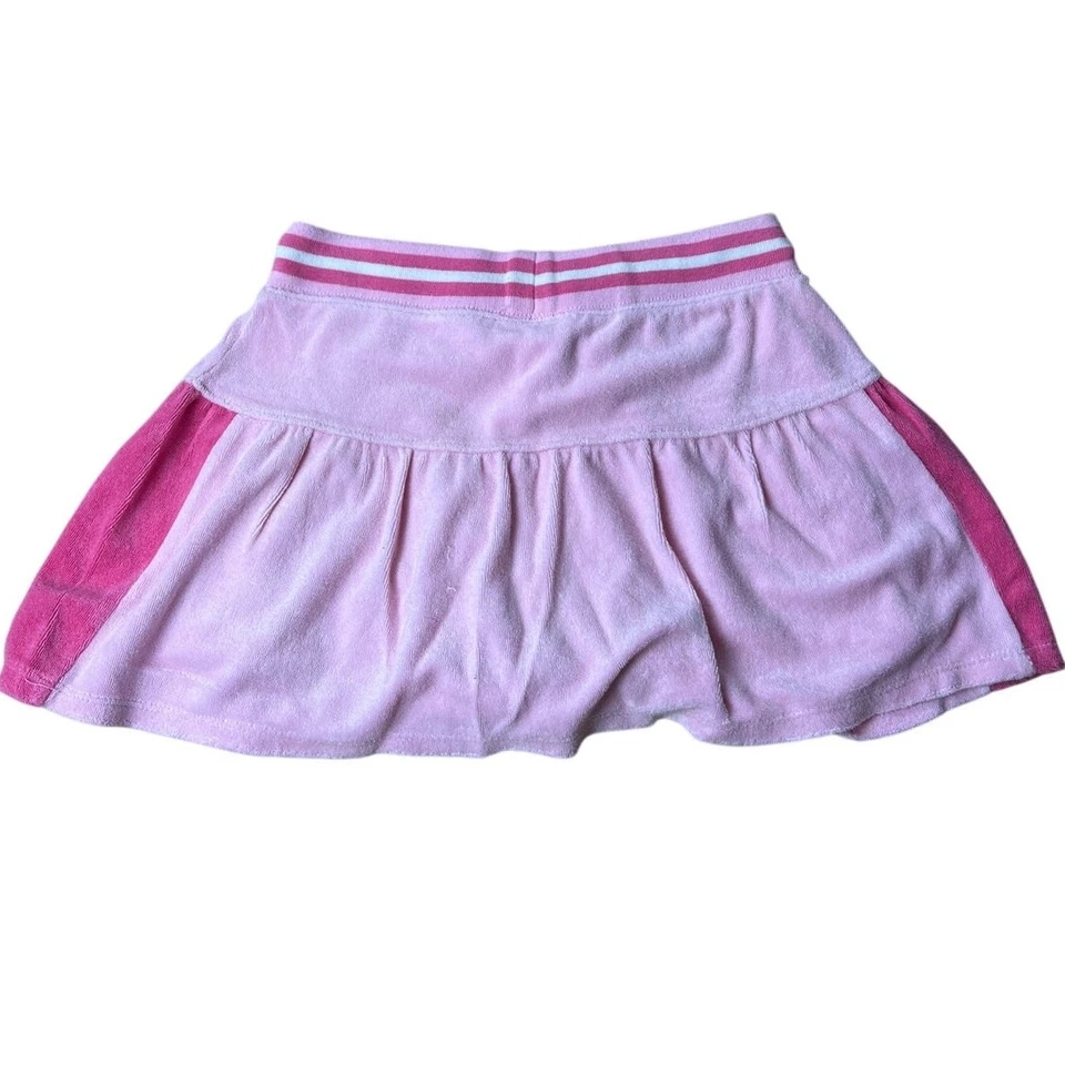 Falda corta rosa Limited Too Cheerleader de la década de 2000 talla 12 algodón a rayas Foto 2 de 4