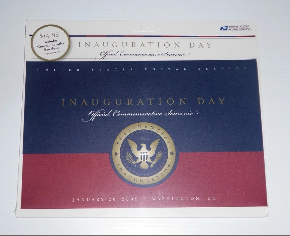 2009 Vintage Obama & Biden Inaugural Cover, Folio, USPS issue with Silk Cachet - Image 2 of 4