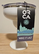 ORCA Rita Pearl~ White ~ 13 Oz Insulated Stainless Steel Margarita Glass ~ NWT