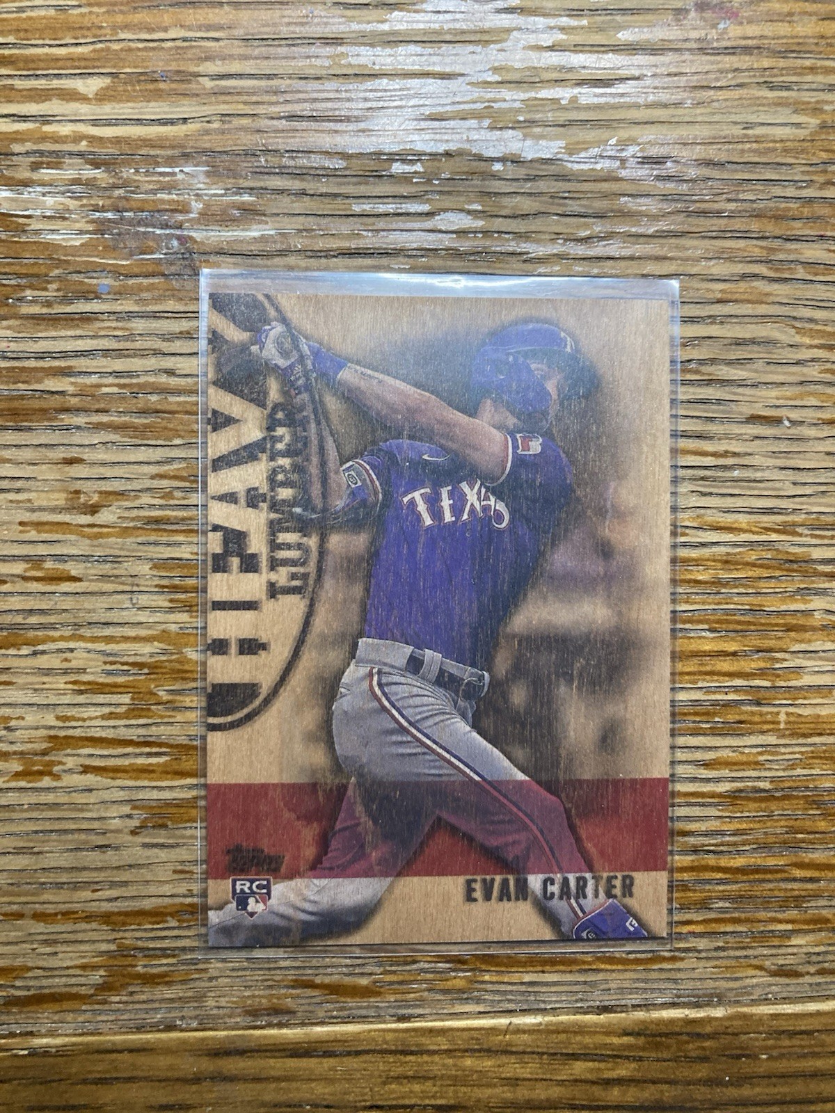 2024 Topps Update Series - Heavy Lumber Evan Carter #HL-65 (RC)