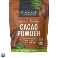 Organic Cacao Powder, Unsweetened, 2 lb 907 g – Rich Dark Chocolate Flavor, P...