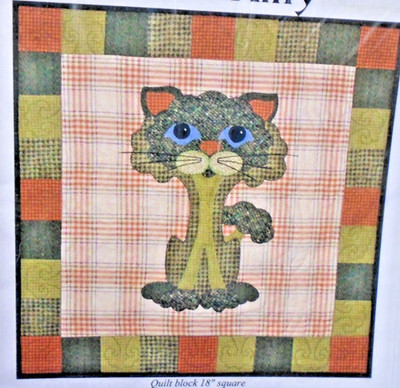 Broc-Kitty #13 of Garden Patch Cats Helene Knotts Story Quilts Block Pattern