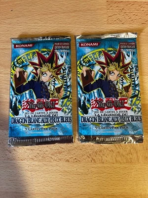 Lot de 2 Booster Yu-gi-oh Dragon Blanc Aux Yeux Bleus Neuf / Scellés 2004 - Photo 1/2
