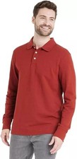 Men's Rugby Polo Shirt - Goodfellow Co Red XXL