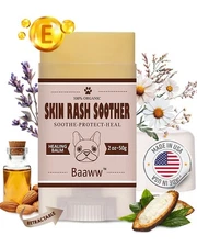Dog Skin Rash Soother, Easy to use Stick 2OZ, Allergy and Itch Relief for Pets
