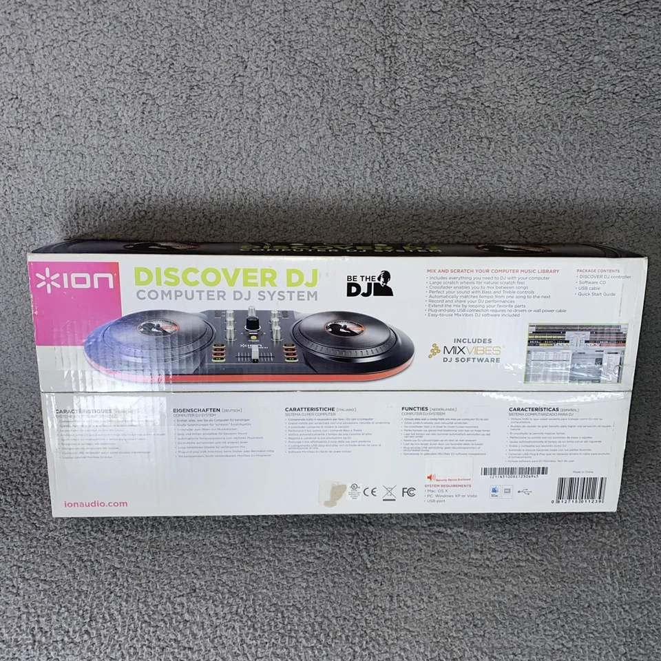 NUEVO EN CAJA (NRFB): ION - Discover DJ - Sistema de DJ de doble cubierta para computadora (LEER) Foto 4 de 4