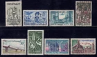 1959-61 Tunisia SC#  343-360 - Skanes Beach and Mermaid - 8 Different - Used