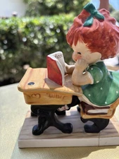 Vintage Goebel W Germany Figurine Girl School Desk Redhead ‘By Wuv’.