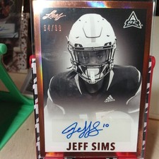 2021 Leaf Memories 1960 Signatures Jeff Sims 64/99