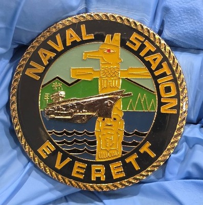 Challenge Coin Naval Station Everett U.S. Navy - 2008 - WoW LQQK!! RARE!!