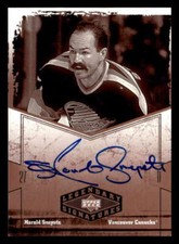 2004-05 UD Legendary Signatures Harold Snepsts Auto Autograph JX4139