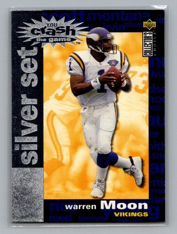 1995 Warren Moon #C8 Minnesota Vikings You Crash the Game Silver