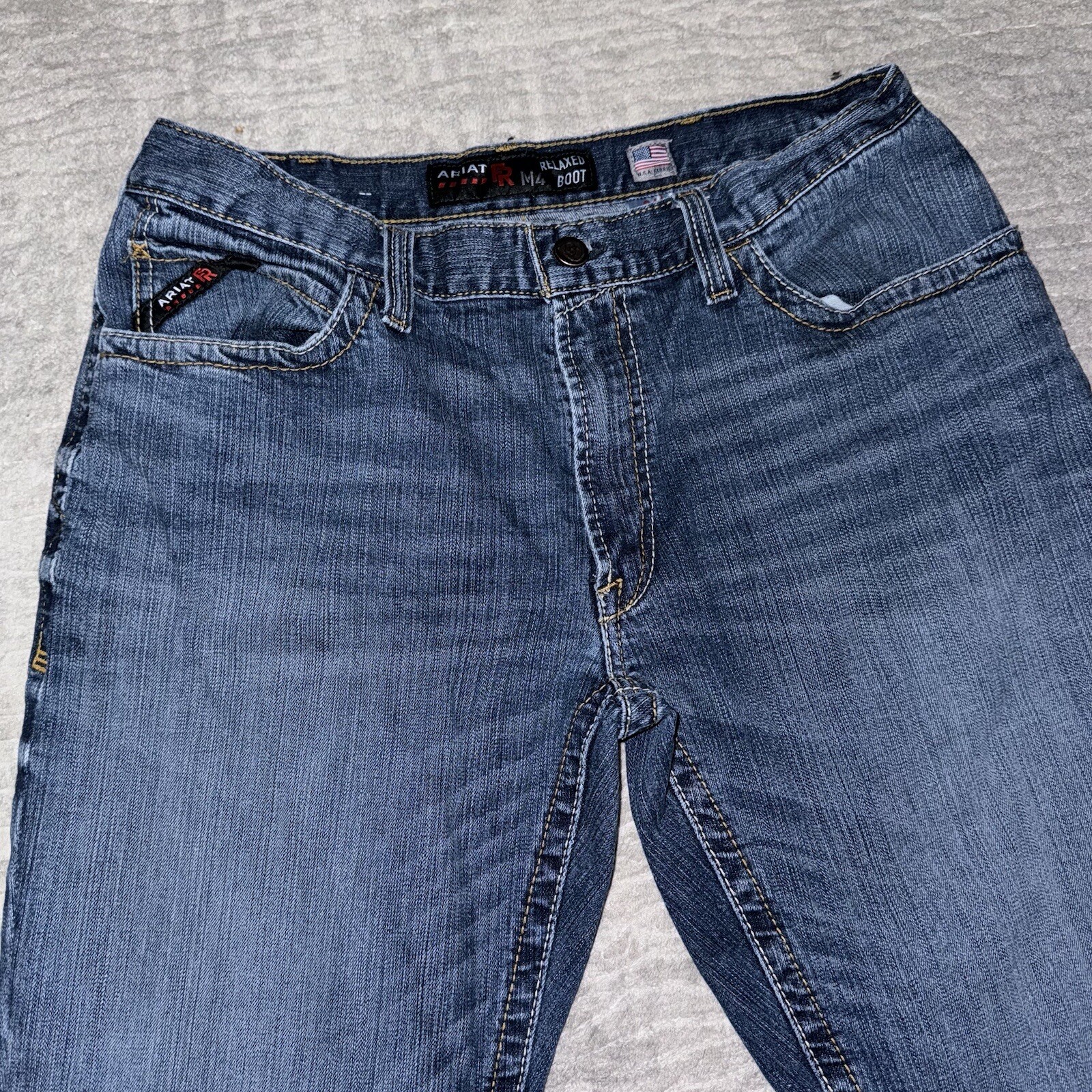 Ariat M4 Relaxed Boot FR Jeans Men’s 36x32 Blue Denim Cat 2 Flame