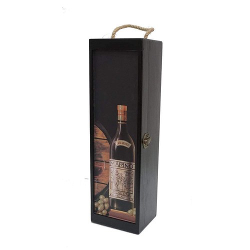 S/2 Madera Caja De Vino Estuche Botella De Vino, Soporte Vino Madera Caja De Regalo | eBay