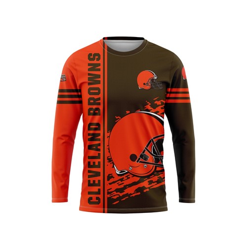 cleveland browns long sleeve tee