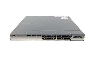Cisco WS-C3750X-24T-E 24-Port Gigabit Switch 1 x PSU