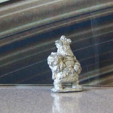 Rare Mini Vintage Dungeons  Dragons Metal Miniature D D Fighter Dwarf Chainmail
