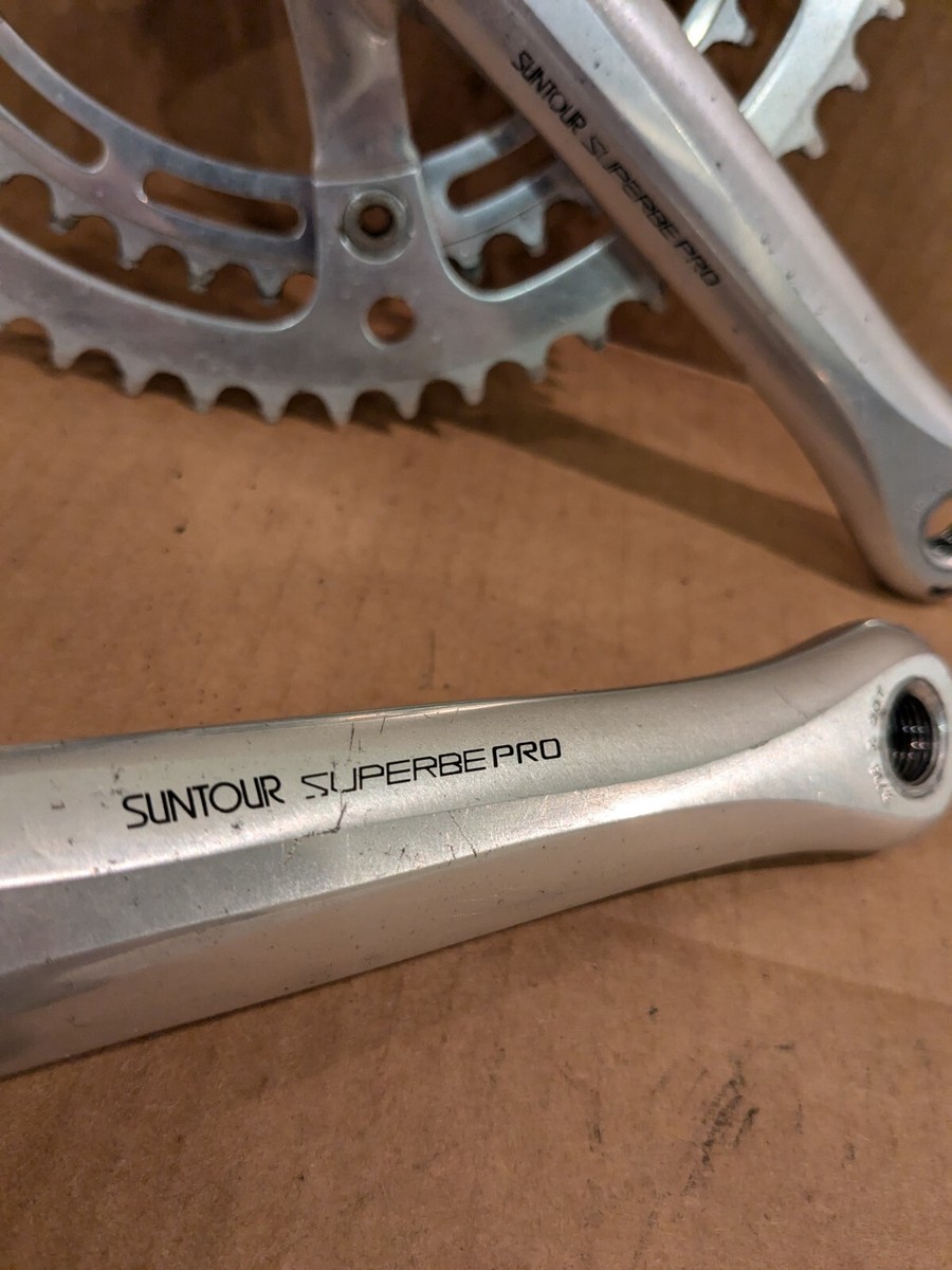 中期NJS SUNTOUR SUPERBE PRO 52/42 170BB Suntour Superbe Pro Track Bike Crank Crankset NJS Certified
