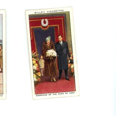 the reign of king george v cigarette cards Tobacco Wills's Cigarette Card Marriage of The Diuke of Kent King George V  Reign
