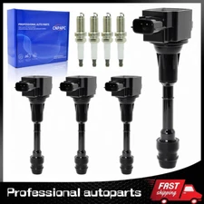 Ignition Coil &Platinum Spark Plug for 2002-2006 Nissan Altima Sentra 2.5L UF350