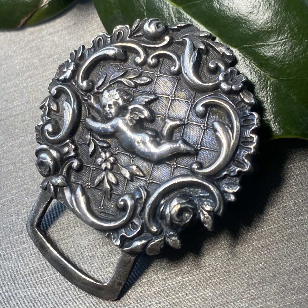 ISO Art Deco Nouveau Belt Buckle/Pendant Vintage French Oversized Art Nouveau Inspired Face Pendent  main image 4