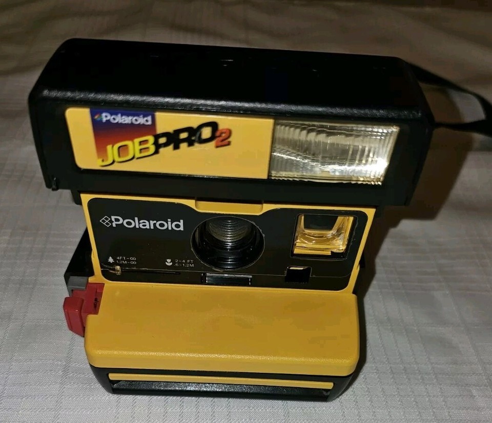 Vintage Polaroid Job Pro 2 Instant Film Camera 600 with Strap Blk