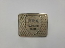 Vintage NRA National Rifle Association America BELT BUCKLE 2 Million Club