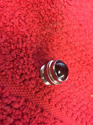 Red Diffused Glass Panel Lamp Lens Dialight, Convex 81 Series 81-0111-300 9/16''