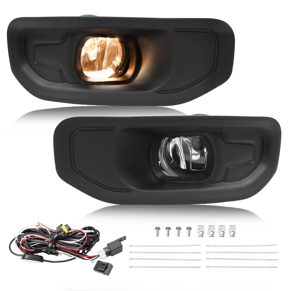 HECASA 适用于 Ram 1500 2019 - 2024 卤素防撞雾灯驾驶灯带开关 — 第 2/4 张图片