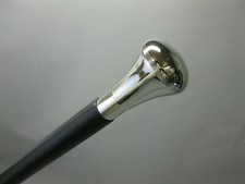 Solid Silver Nickel Head Handle For Walking Stick Cane Round Knob Head For Women