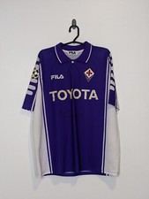Maglia Calcio 1999 2000 Originale Fila Fiorentina Match Worn Edizione Giocatore XL 
