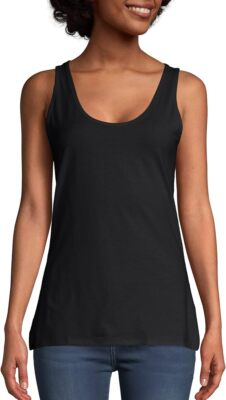 #ad Hanes Scoop Neck Tank Top Sleeveless Lightweight Essential Women $9.99