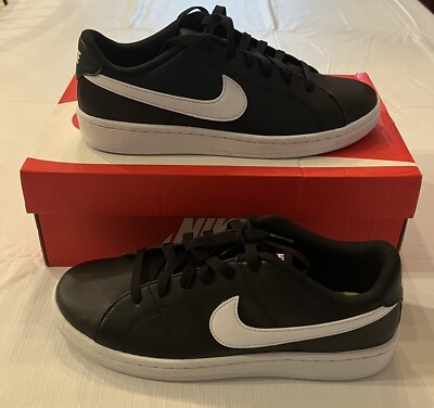 Nike Court Royale 2 NN Athletic Shoes Black White Mens Size 8 DH3160-001