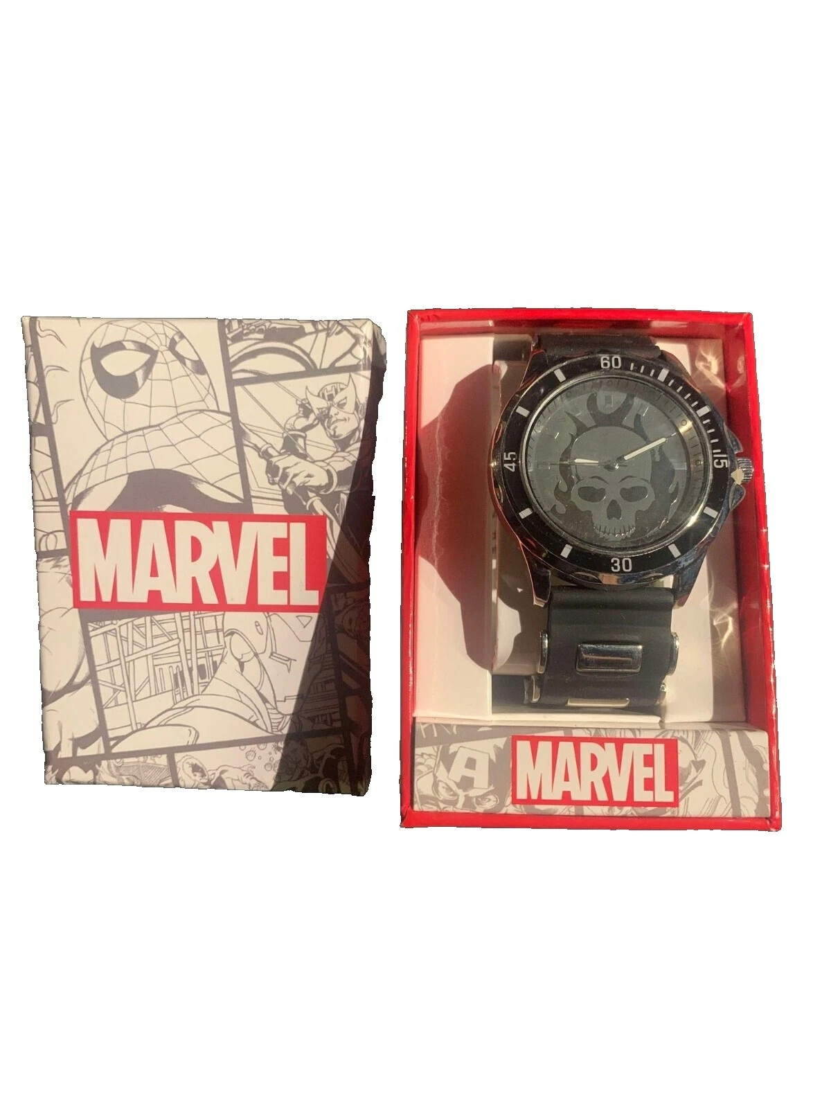 Rubber Band Round Marvel Wristwatches