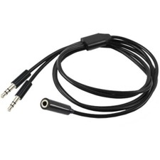 2 Male to Female Cable 80CM Enjoy StereoSound on Multiple Speakers