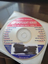 SC8562  HITS OF THE 90'S  SOUND CHOICE KARAOKE CDG HARD TO FIND