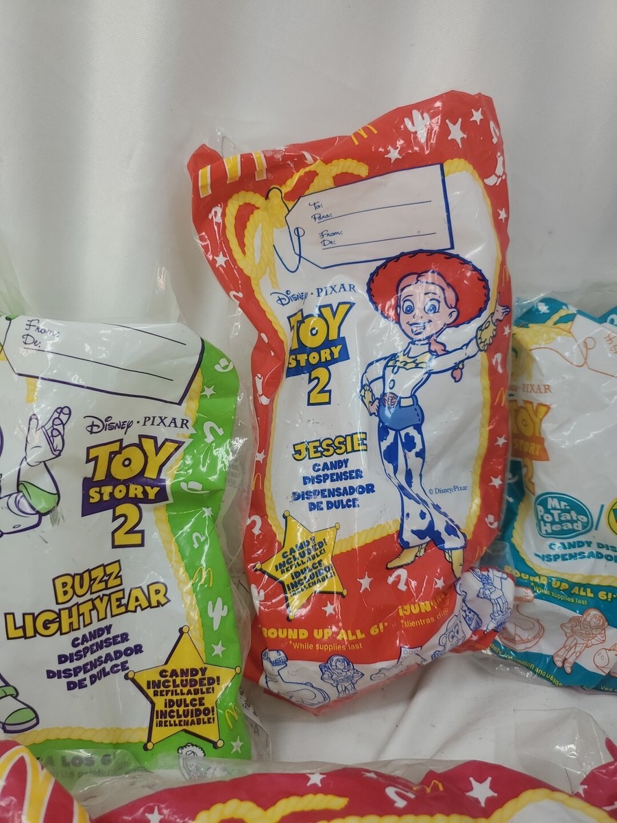 McDonald's 1999 Toy Story 2 Candy Dispenser Complete Set Of 6