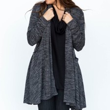 NEW Agnes  Dora Cascade Cardigan Black XS NEW WITH TAGS