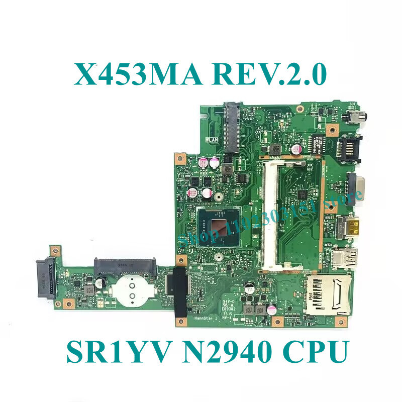 X453MA For Asus SR1YV N2940 CPU Laptop Motherboard Tested