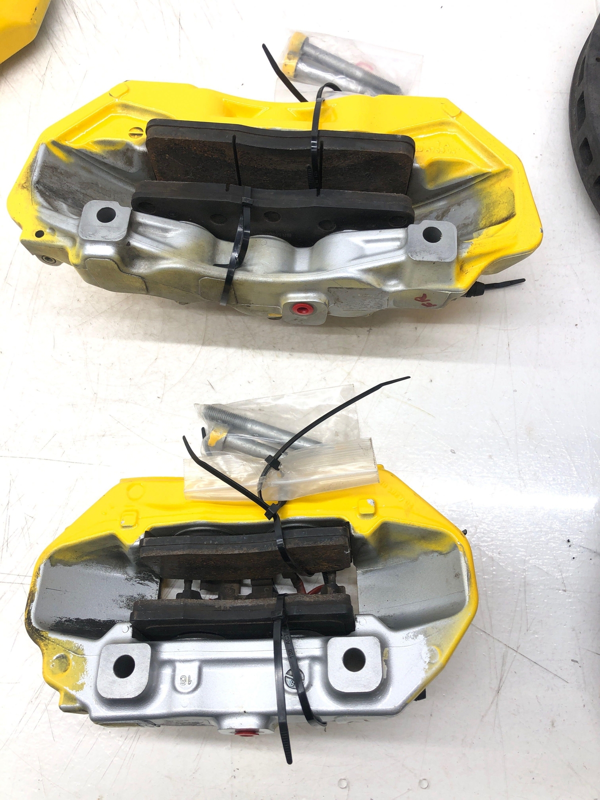2017-2020 FERRARI GTC4LUSSO CARBON CERAMIC BREMBO BRAKE CALIPER ROTOR SET OEM